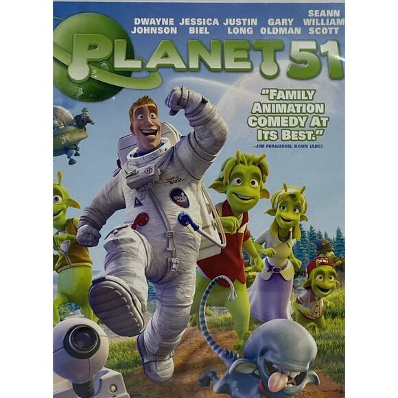 Planet 51 - Family Animation starring Dwayne Johnson DVD 2009 TRI STAR Kids - Picture 2 of 16